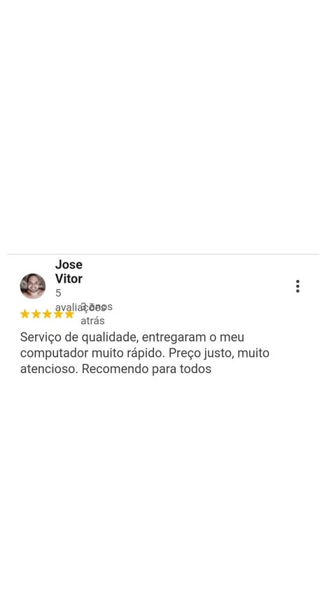 Feedback Google José Vitor